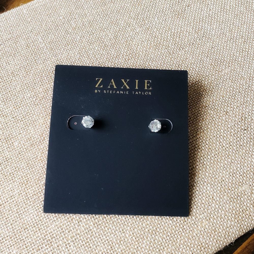 Zaxie by Stefanie Taylor - CZ Stud Earrings